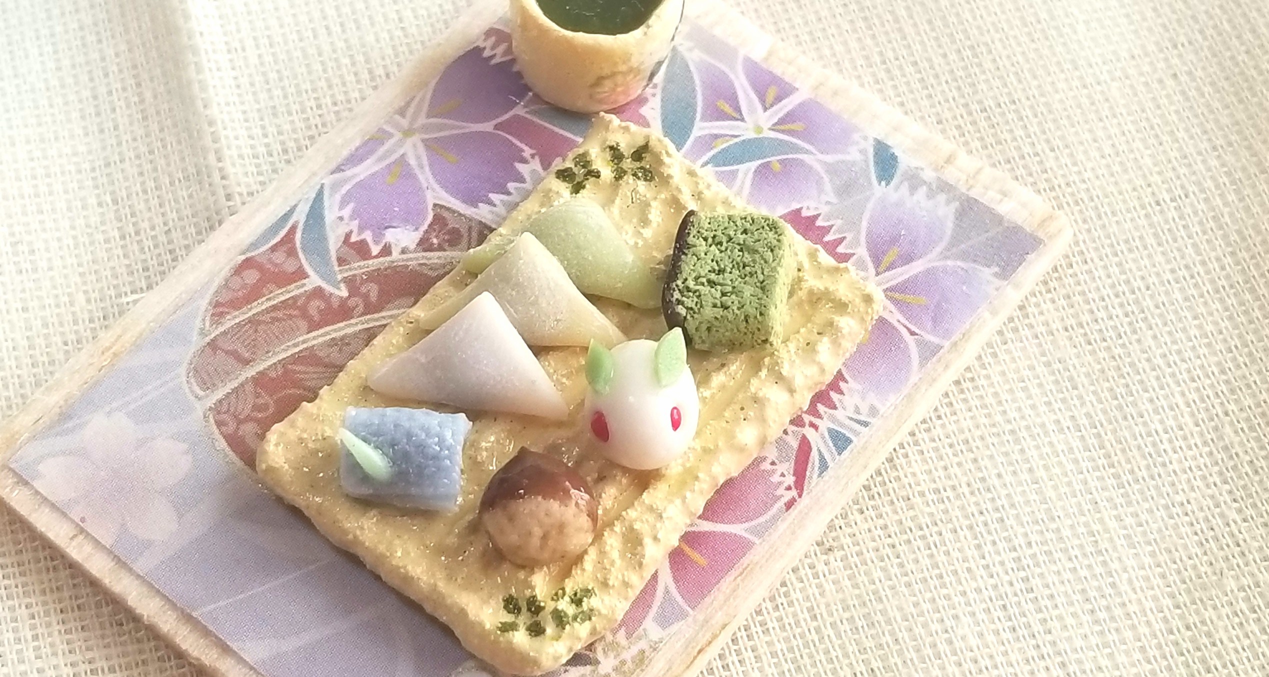 生菓子,和菓子,ミニチュア,オビツろいど,キューポッシュ,ドール,人形
