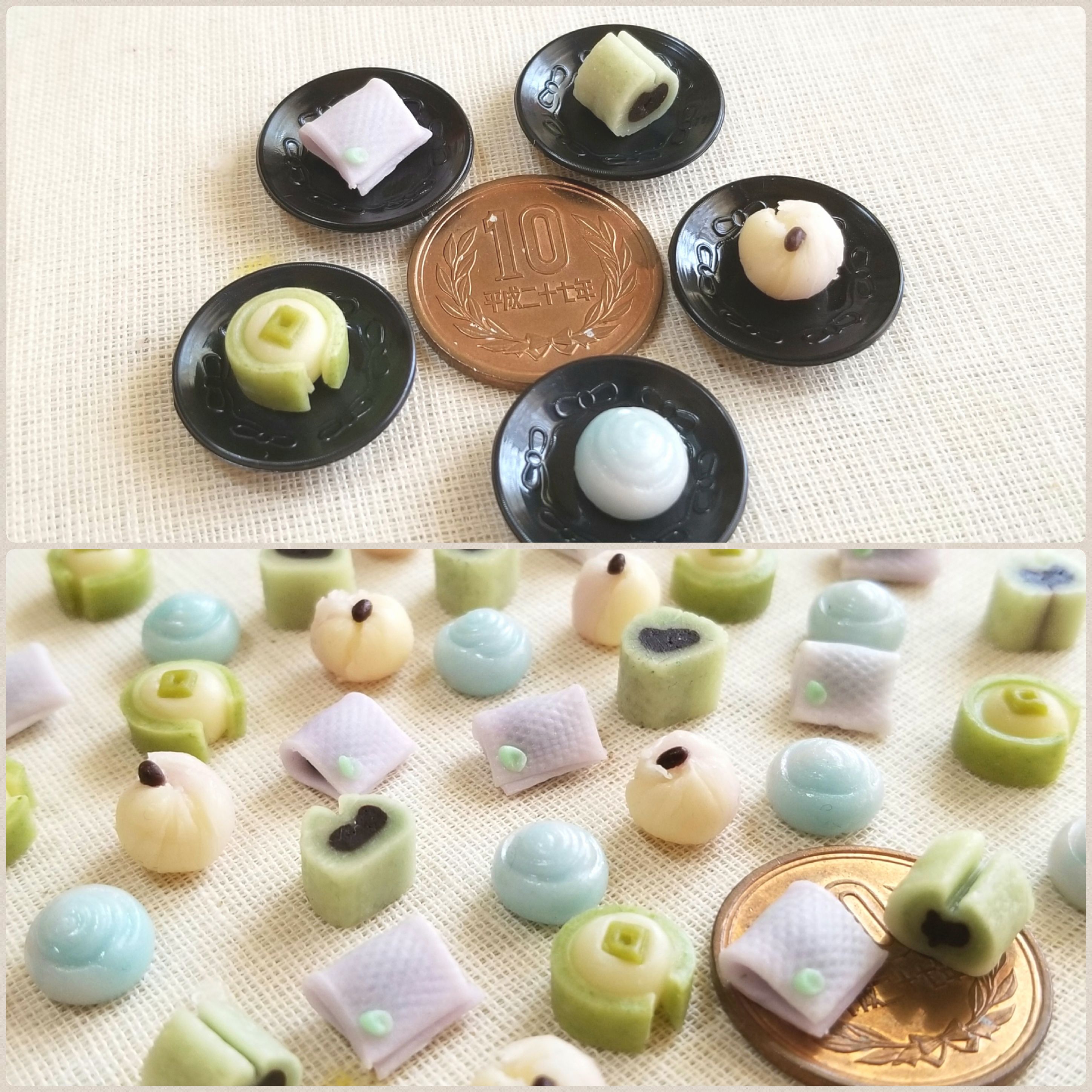 甘い物好き,お洒落な和菓子,季節の生菓子,春夏秋冬甘味,ミニチュア