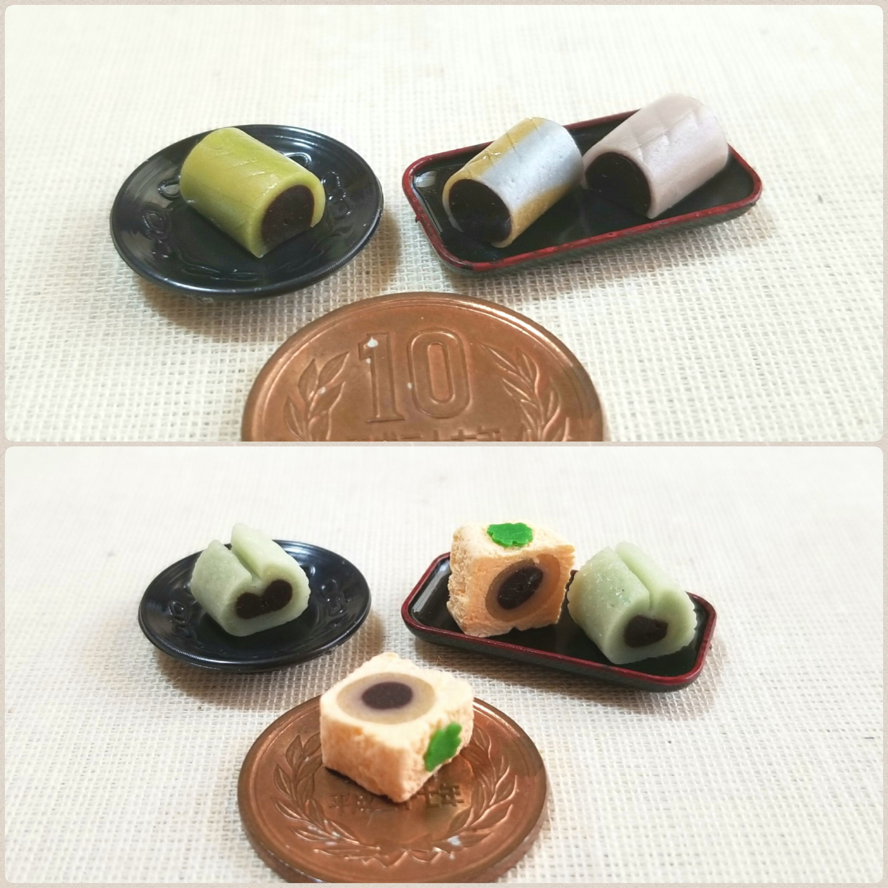 指先サイズ小物,餡,あんこ,ブロガーのミニチュアフード,和菓子屋