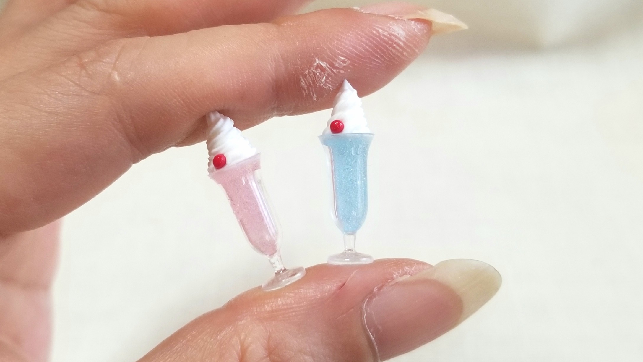 爽やかなクリームソーダフロート,綺麗,可愛い,美味しい,ミニチュア
