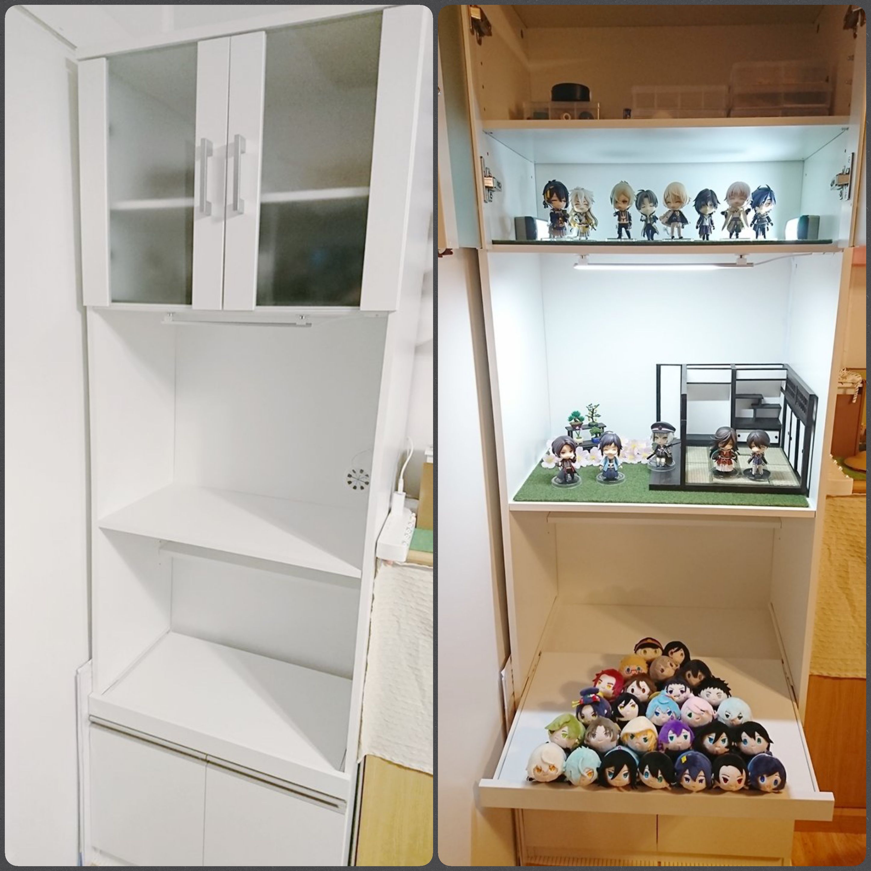 刀剣乱舞,刀剣男士,とうらぶ,ねんどろいど,ドールハウス製作