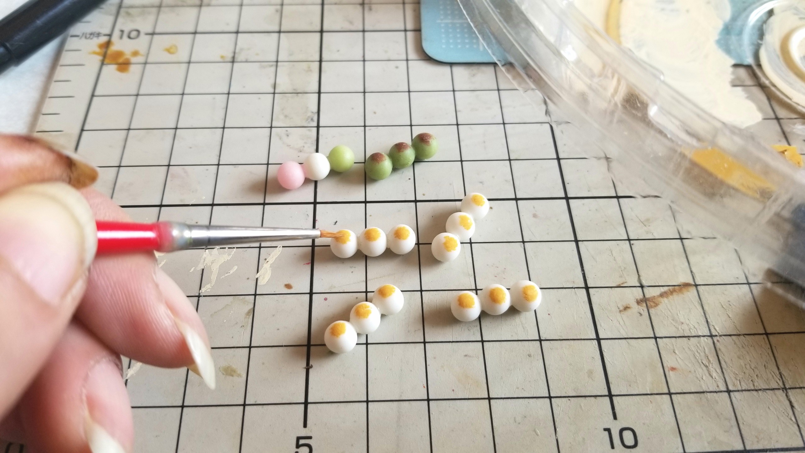 ミニチュアフード和菓子お団子の作り方樹脂粘土ブログおすすめ人気