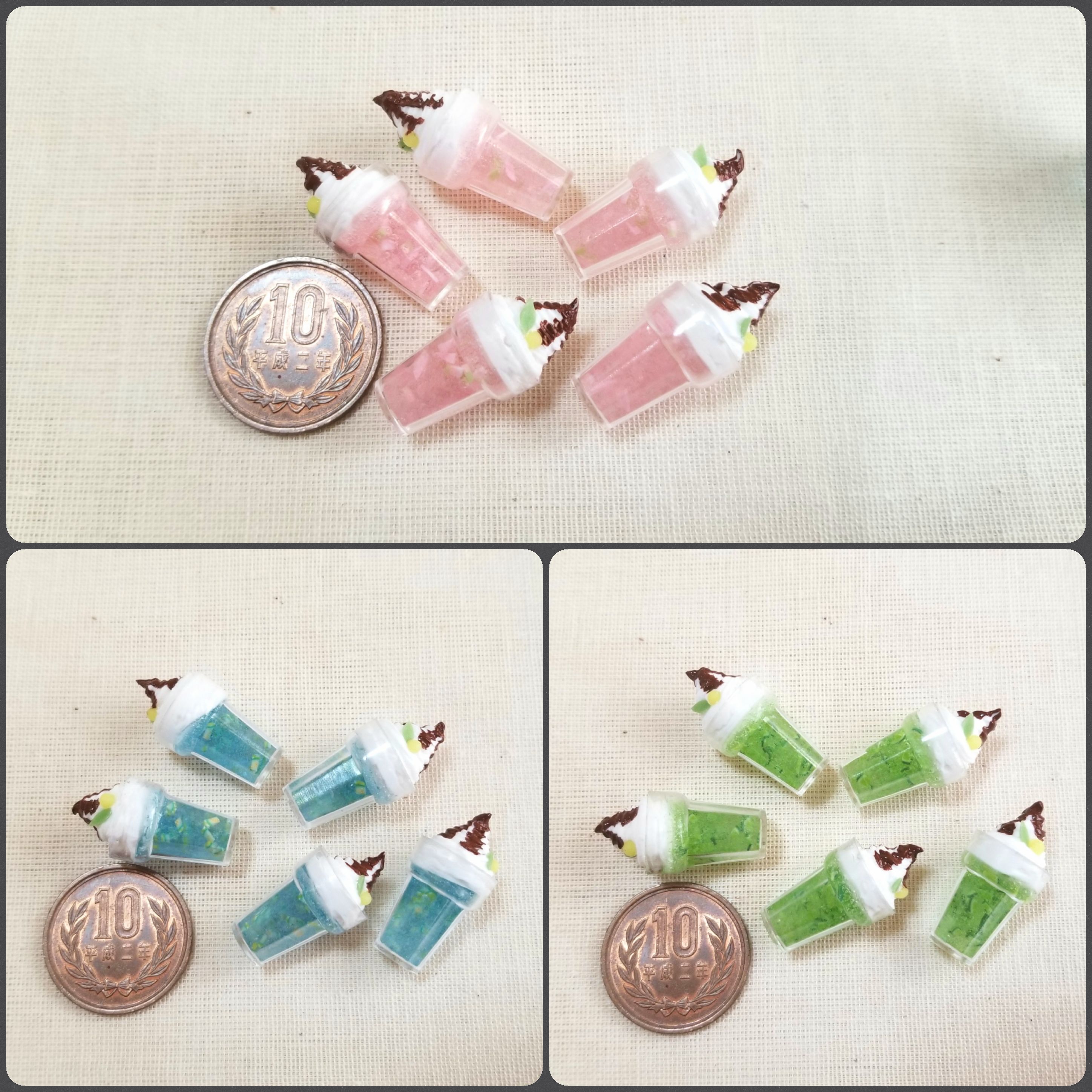 サンデー,パフェ,ミニチュアフード,レジン,食品サンプル,ドール,食玩