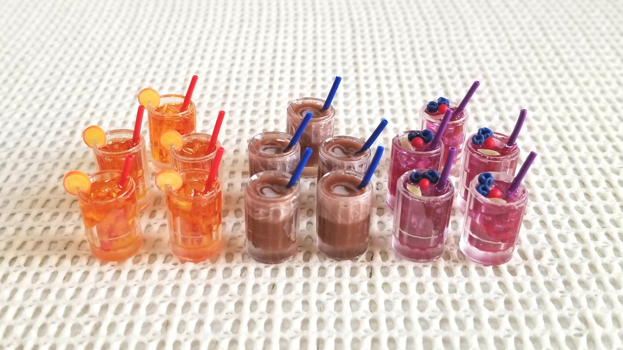 ミニチュア透明グラスの作り方,わかりやすい,100均小物を使って