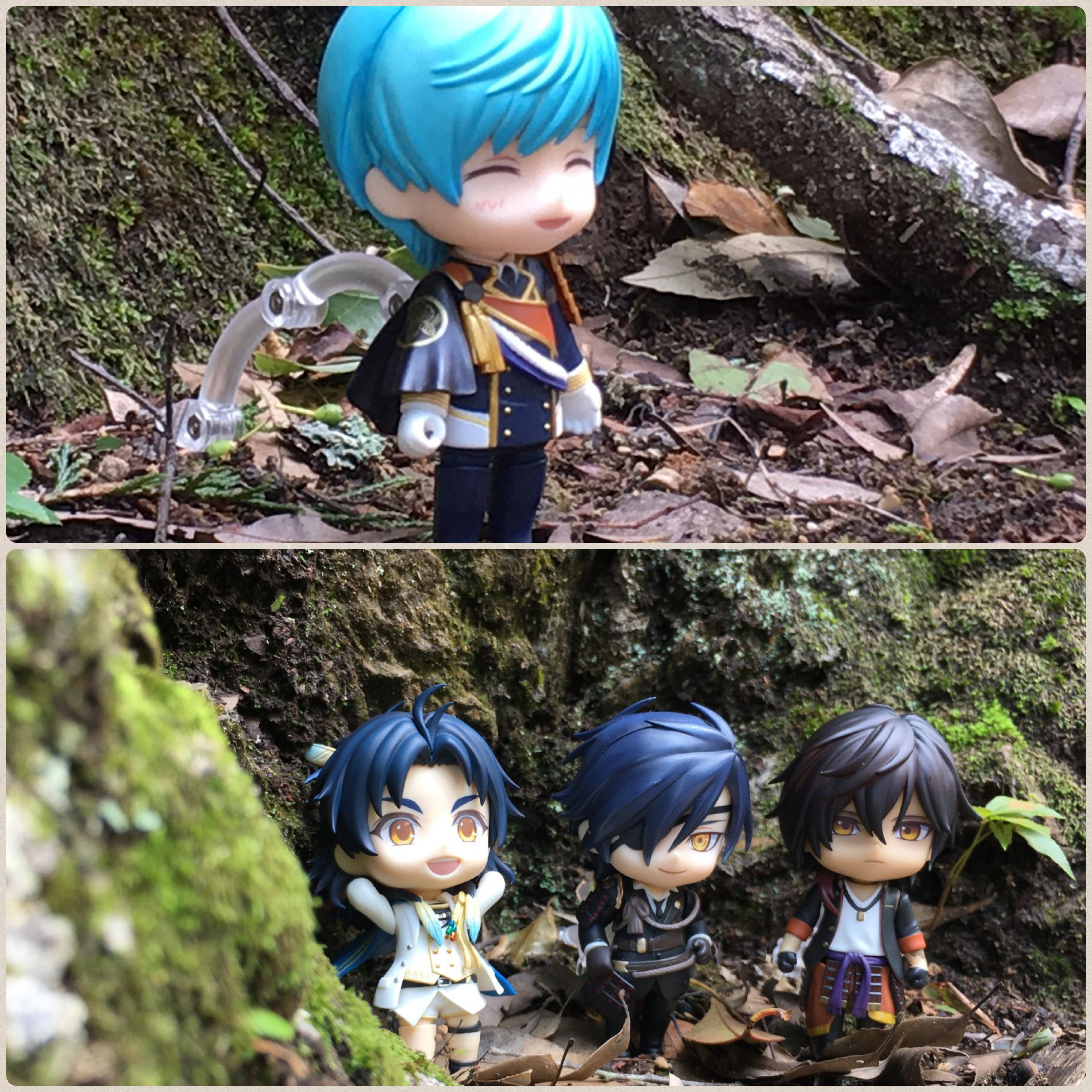 刀剣乱舞,ねんどろいど,一期一振,大倶利伽羅,森林で癒される,ドール