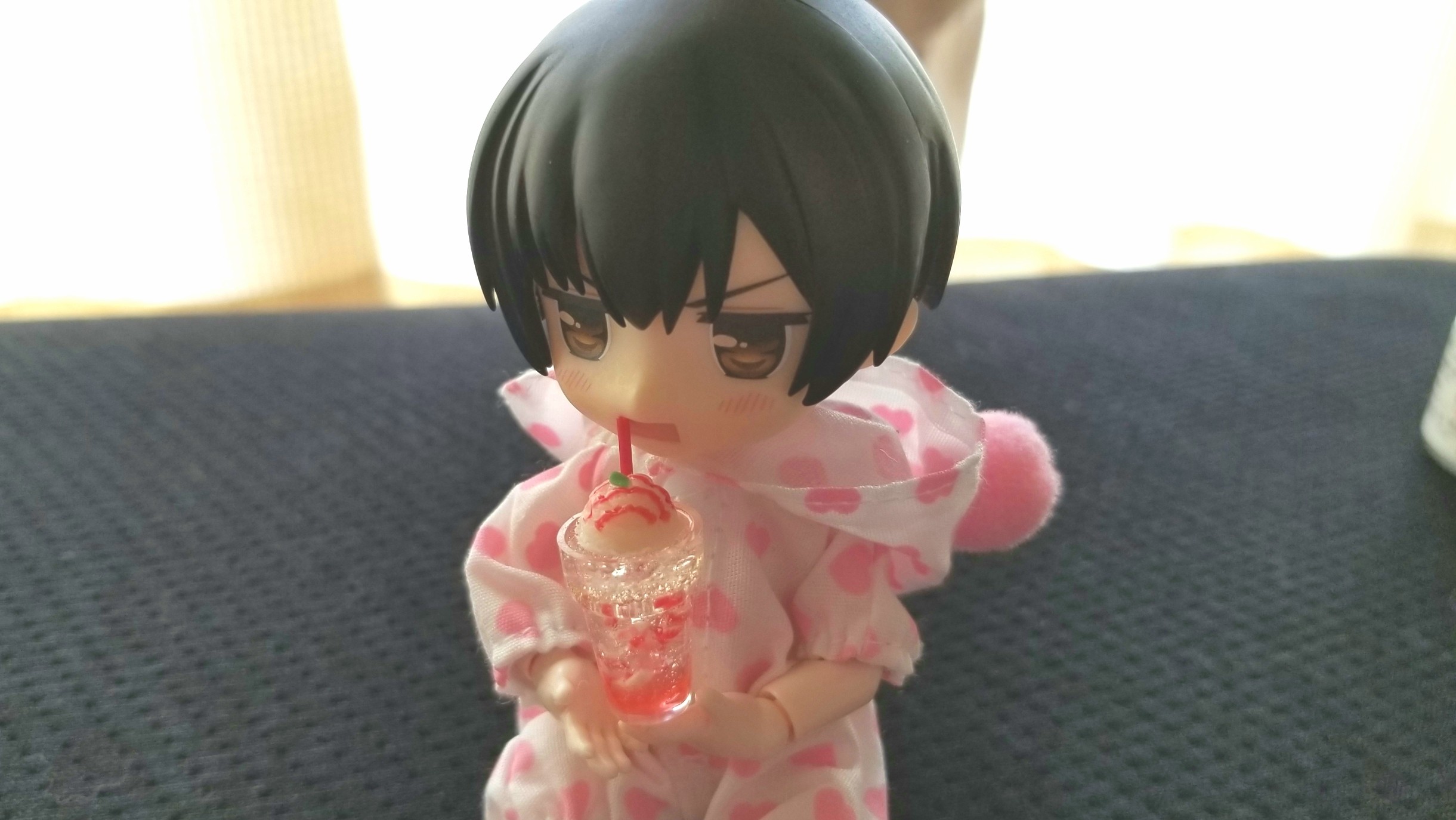 ねんどろいど本田菊,オビツ11,ミニチュアフード,ドール,ジュース