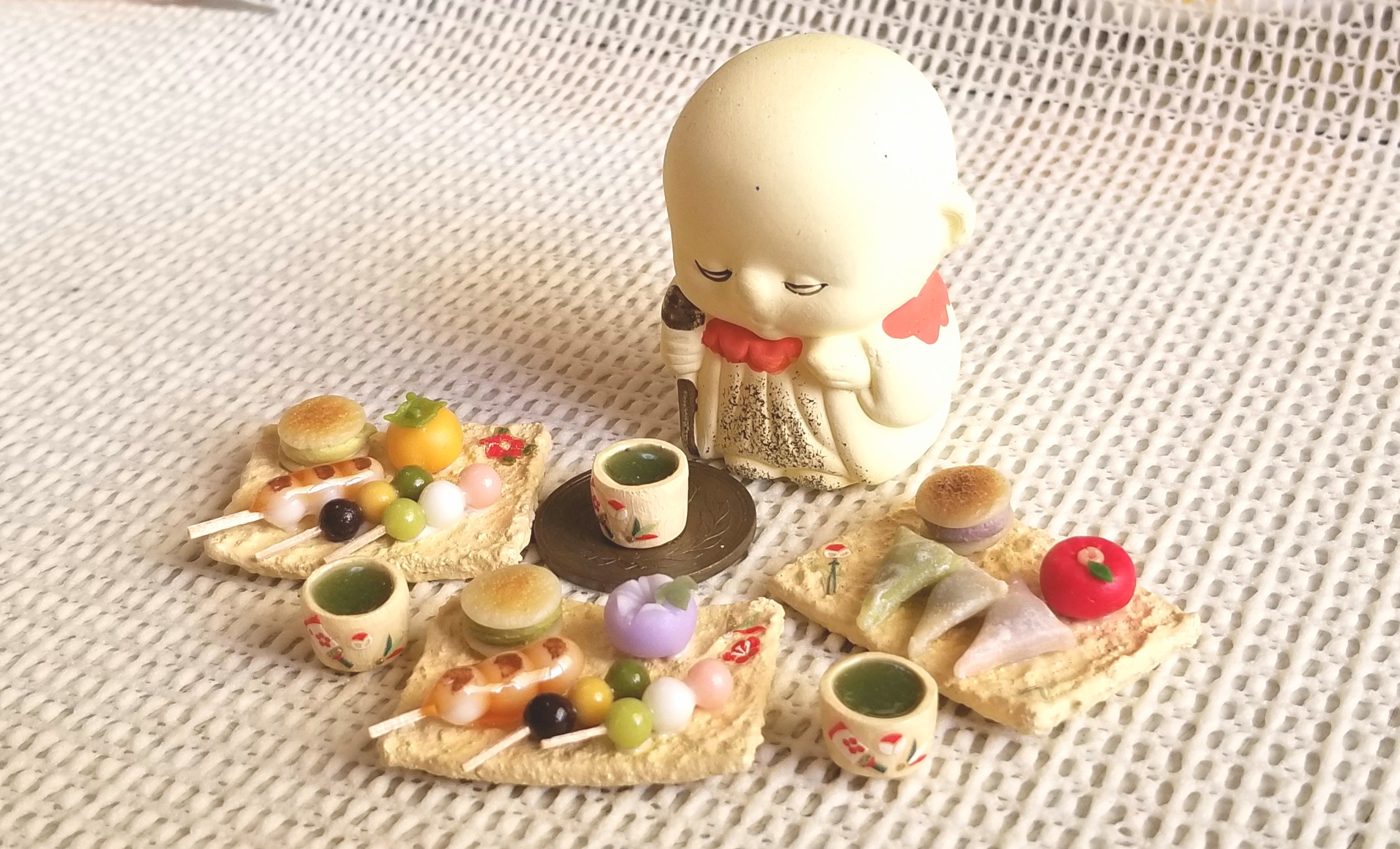 和菓子,食品,ミニチュア,ミニチュアフード,樹脂粘土,ドールハウス