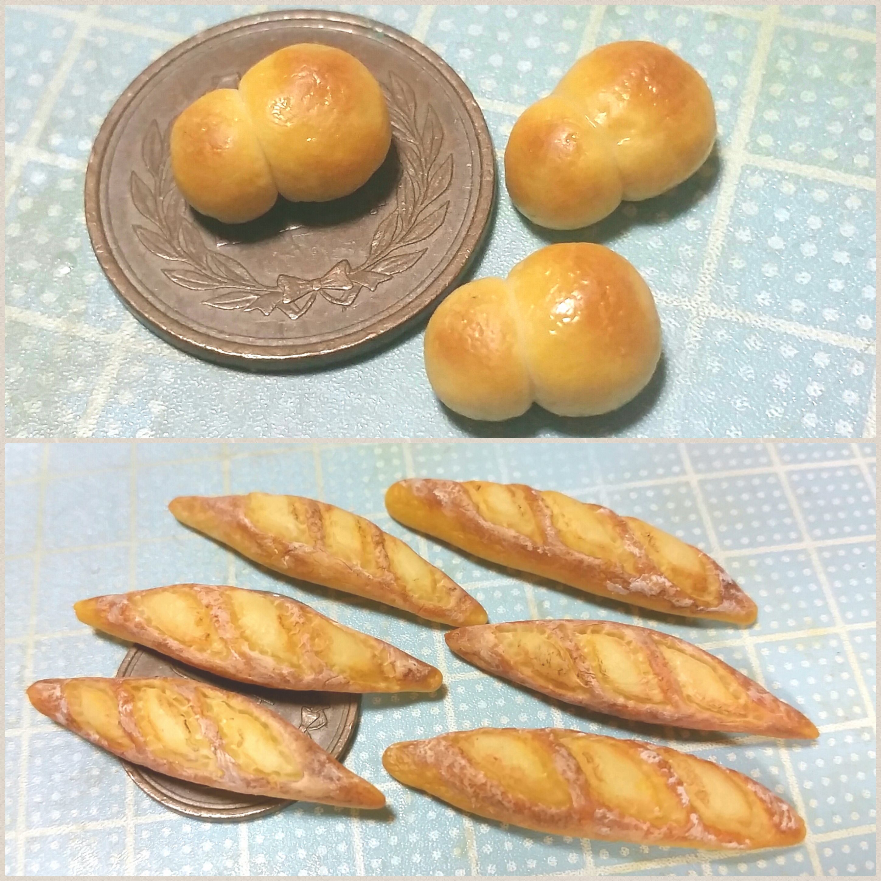 ミニチュアフード,小物,パン,食べ物,ハンドメイド,自作食品,手作り