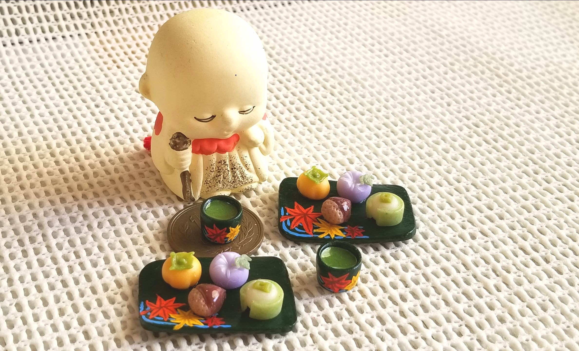 和菓子,美味,ミニチュア,ミニチュアフード,樹脂粘土,食品サンプル
