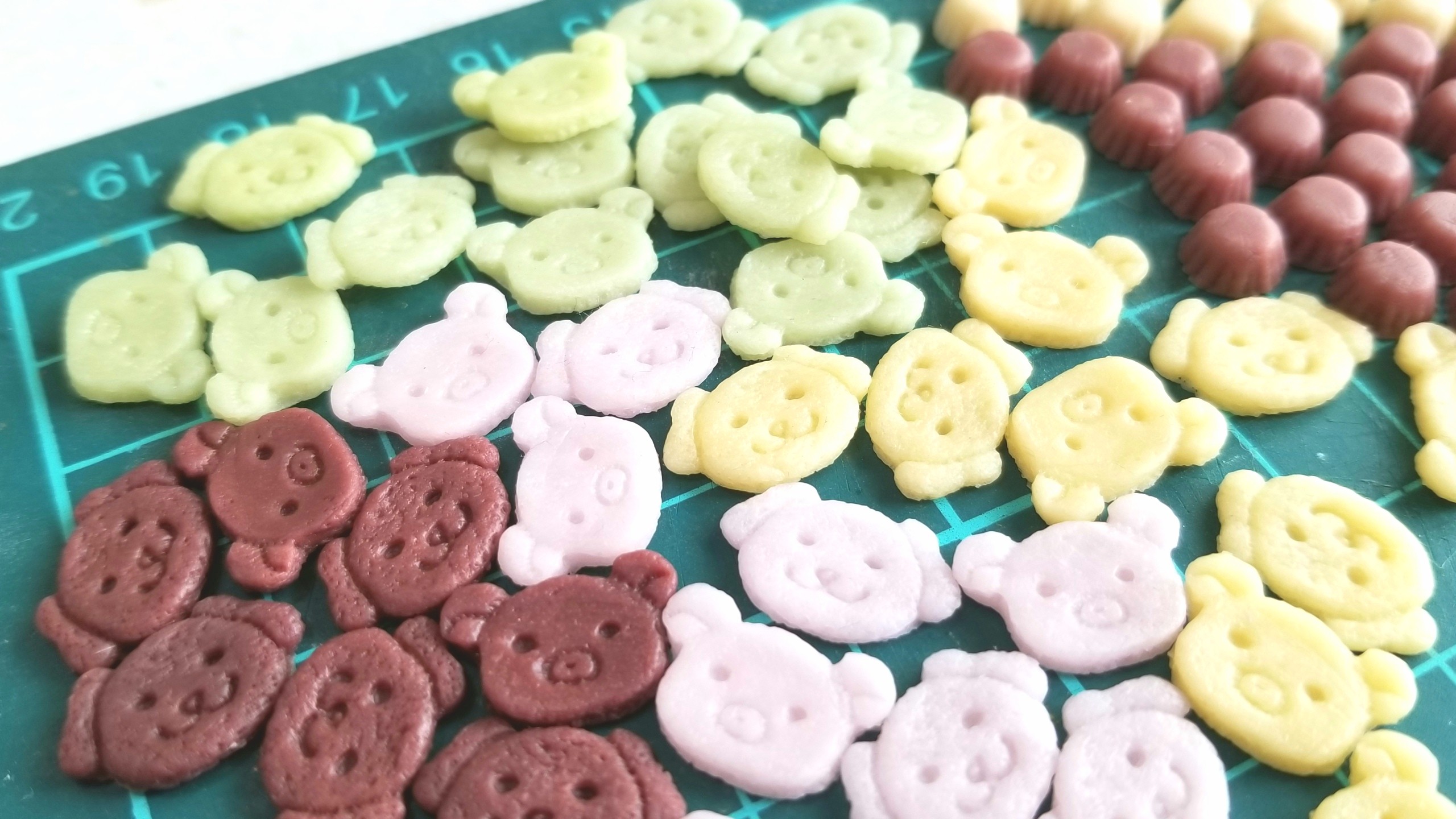 ミニチュア,クマちゃんクッキー,作り方,樹脂粘土,フェイクフード
