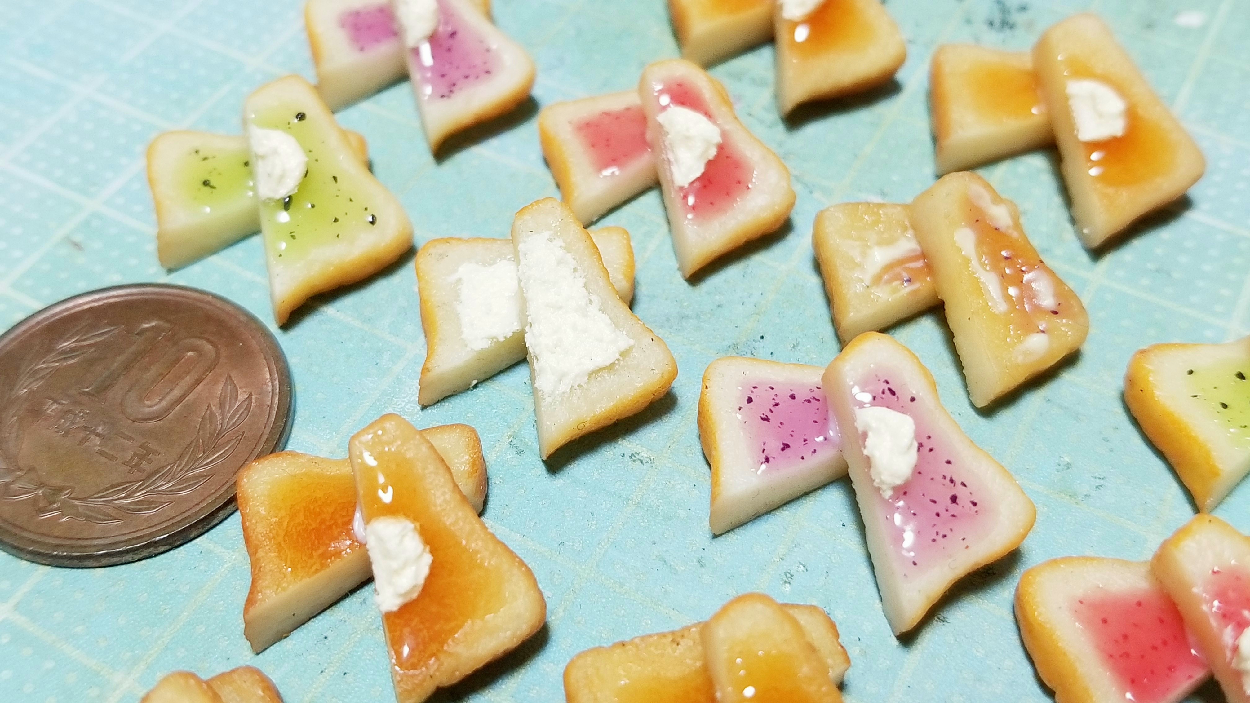 ミニチュアフード食品サンプルパントースト可愛い作り方アレンジ小物