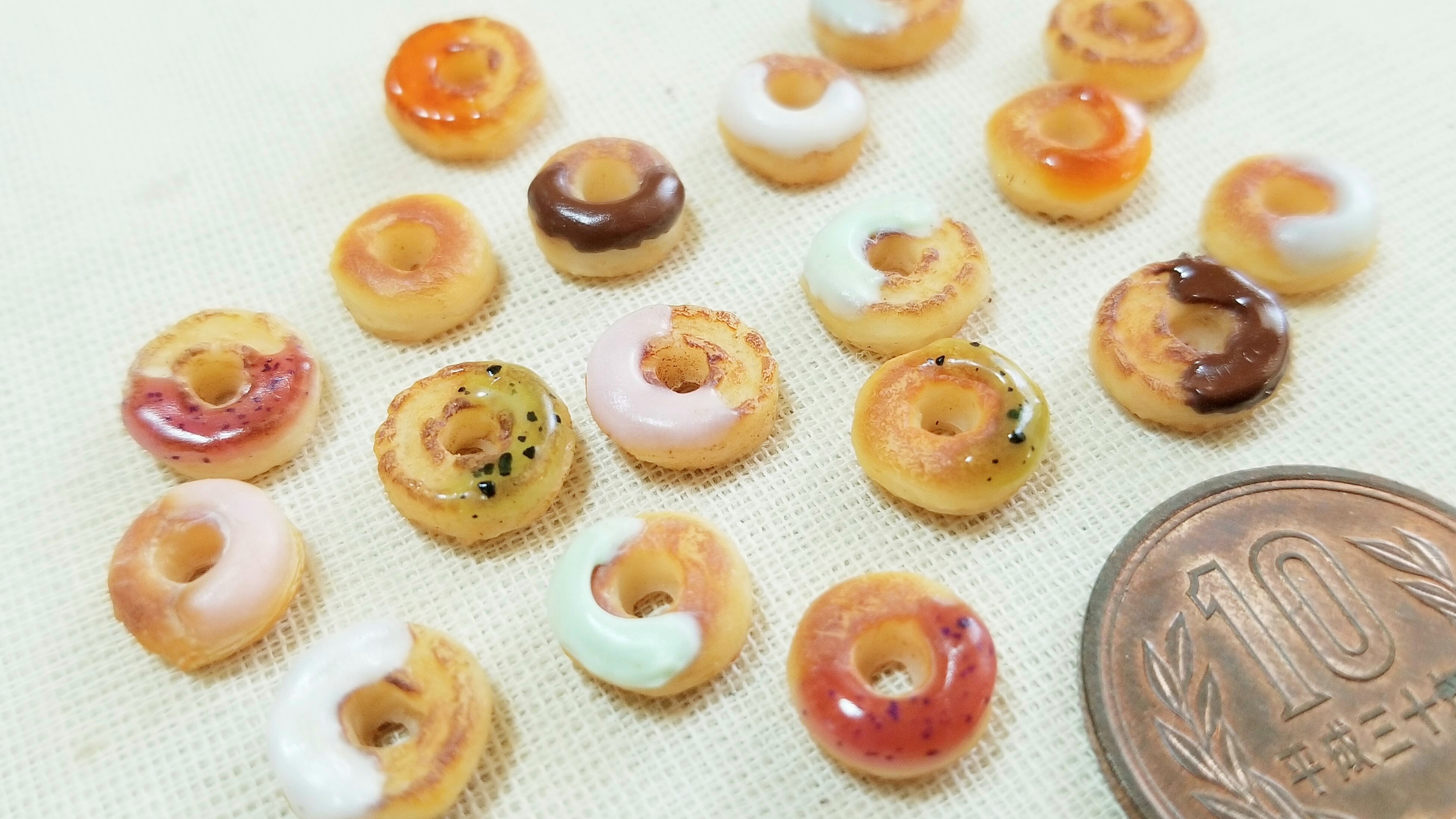 ミニチュアフードドーナツ焼き洋菓子可愛いドール用品小物人気ブログ