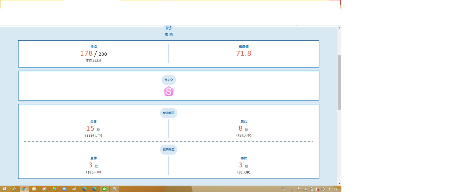 お値下げ！能開センター　小２公開学力テストセット ワオ！の公開学力テスト、総合偏差値70超え : Yuki's timbres