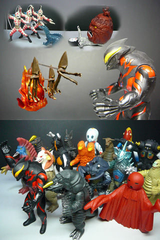 殴りこみ 名鑑ポール 対決ベリアル 怪獣軍団 怪獣フィギュアコレクター日記