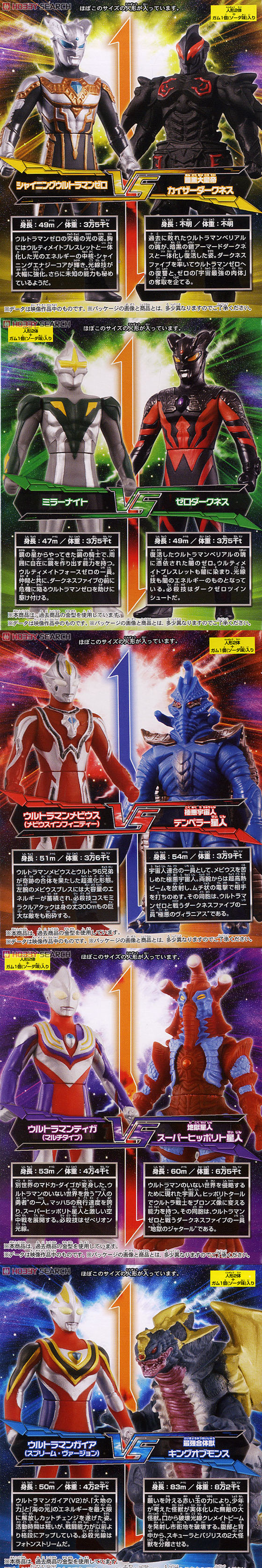 ウルトラマン対決セット 輝きのゼロ編 怪獣フィギュアコレクター日記