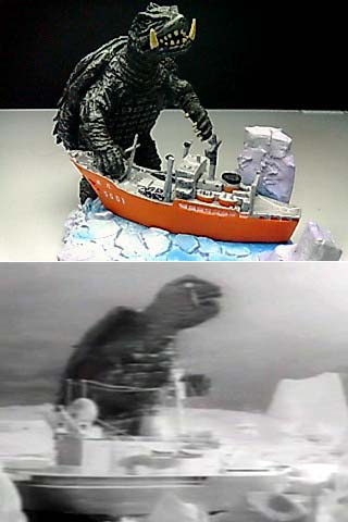 ちどり丸を襲うガメラ」 : 怪獣フィギュアコレクター日記