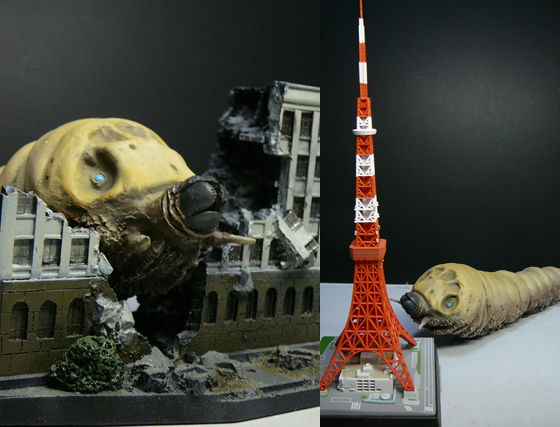 ゴジラ ジオラマ 「モスラ対ゴジラ」より「モスラの卵」のシーン