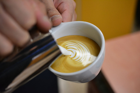 カフェラテ,珈琲島,コーヒー