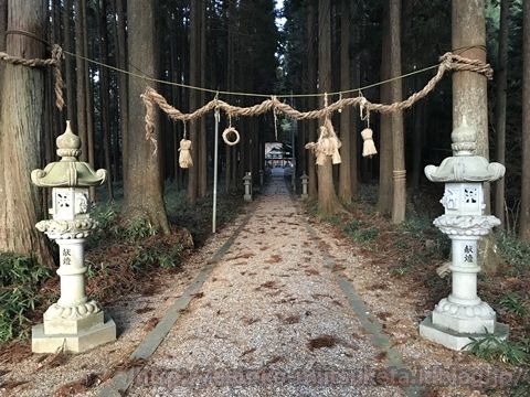 一直線に伸びる参道がスゴイ！六所神社みぃつけた！