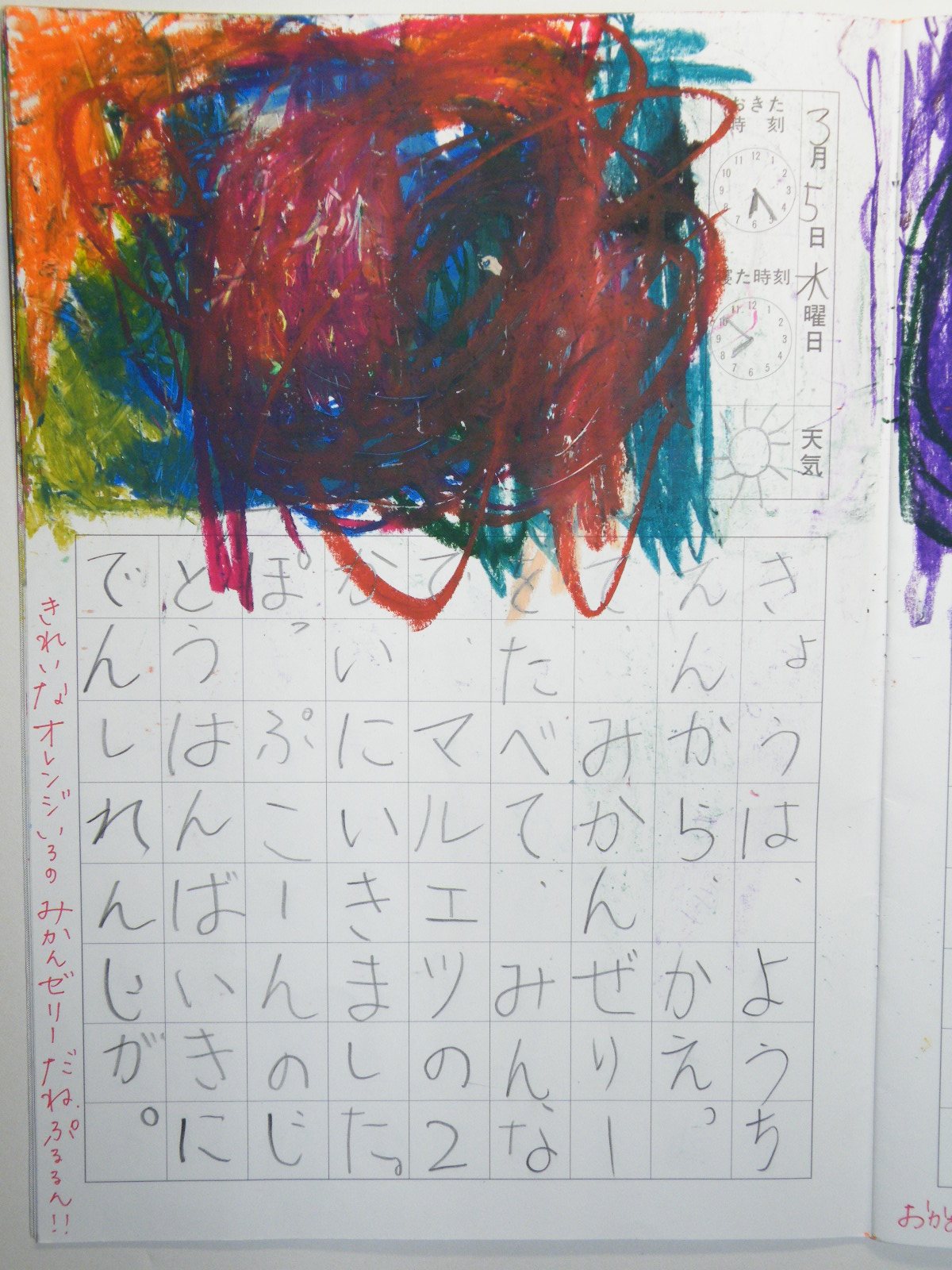 絵日記アーカイブス きょうのtalken09 11 21 Talken とーくん 日記 高機能自閉症の絵日記による療育記録