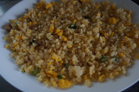 あおり炒めの焼豚炒飯