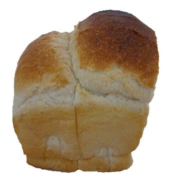 BAGEL8744(ベーグルハナヨシ)のプレーン食パンを横から見た写真