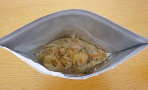 岩田食品の調理済乾燥おから煮のお湯を足して10分後の写真