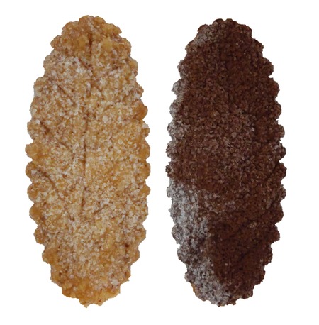 PATISSERIE Strasbourg(ストラスブール)のリーフパイ「菓子の葉」を袋から出した写真 - コピー