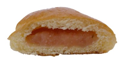 本牧クレールの桜あんパンの断面写真