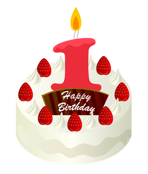 1才の誕生日ケーキ