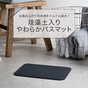 ニトリの珪藻土入りやわらかバスマットの広告写真