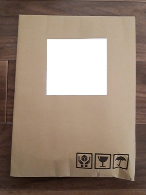 ナノバッグが届く際の封筒の写真