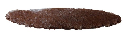 PATISSERIE Strasbourg(ストラスブール)のリーフパイ「菓子の葉」チョコを横から見た写真