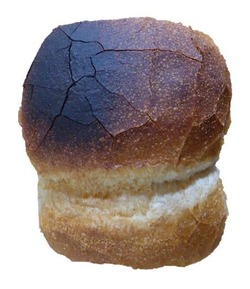 BAGEL8744(ベーグルハナヨシ)のプレーン食パンを上から見た写真