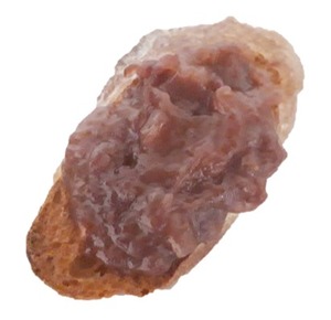 苺あんバターonバゲットの写真