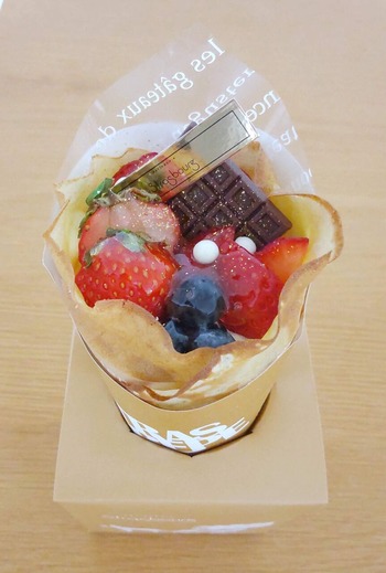 ストラスブール日本大通り店限定のストラスクレープの写真