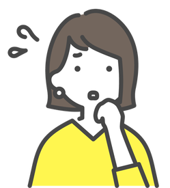 困っている女性のイラストpng