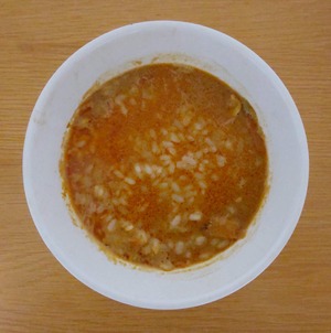 和ゾット ごま香るピリ辛坦々をご飯にかけた写真