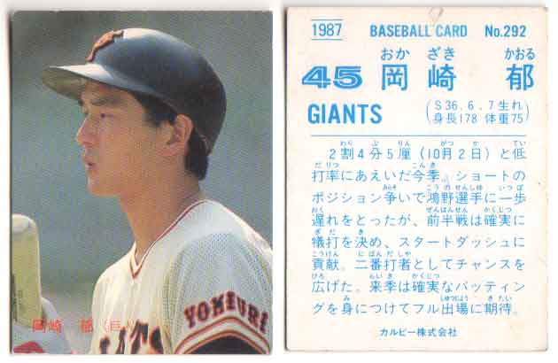 【野球】巨人 岡崎郁 どん底の任意引退から“聖域”へ1156試合 .260 63本 384打点 23盗塁 906安打コメントする