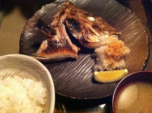 天然真鯛のかぶと焼き