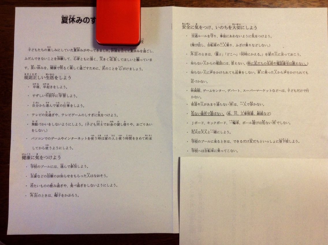 夏休みのすごしかた ぴーちゃんの日記 夏休みのすごしかた ぴーちゃんの日記