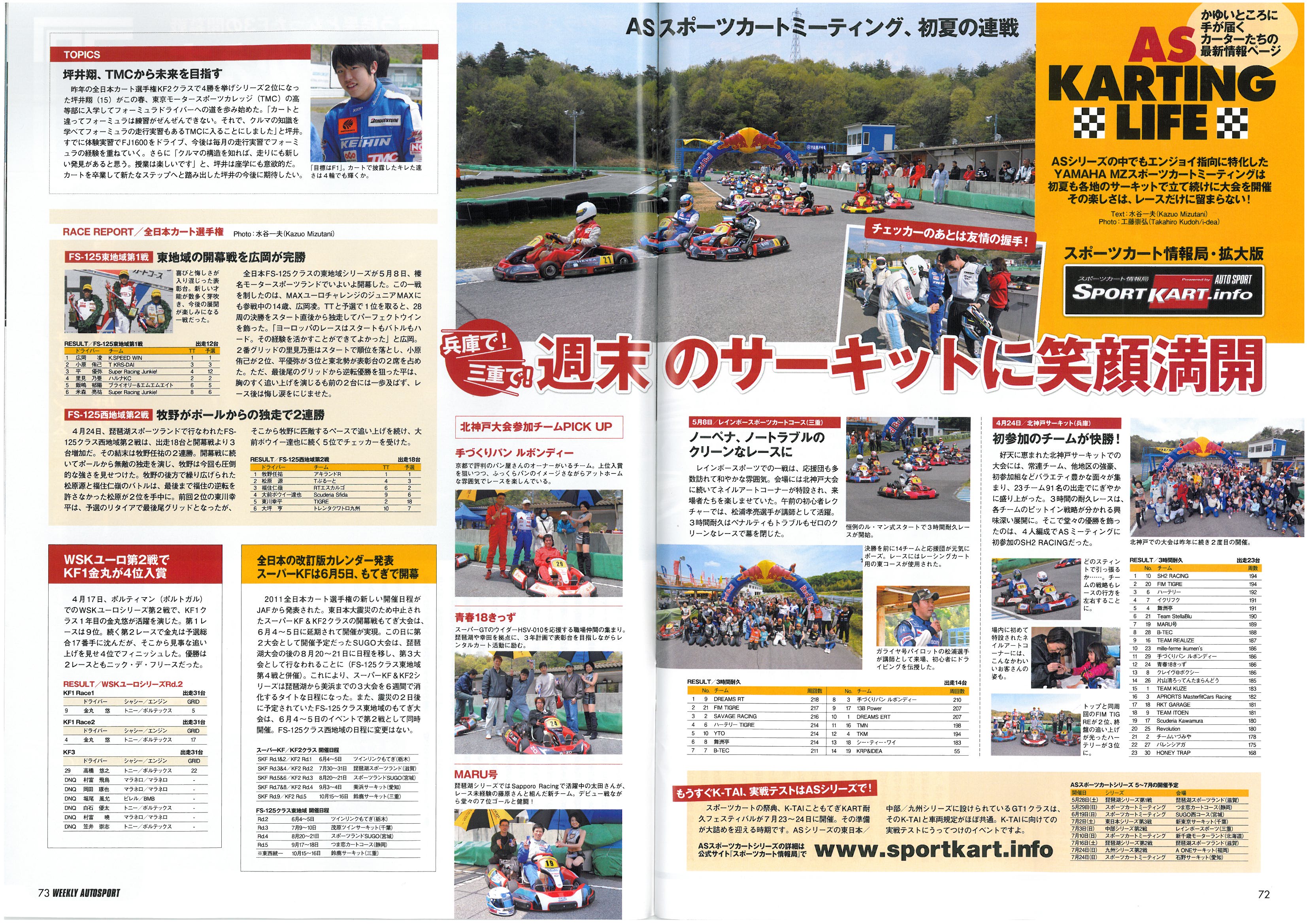 坪井翔くん 雑誌に掲載されました Tmc Racing Project 坪井翔くん 雑誌に掲載されました Tmc Racing Project