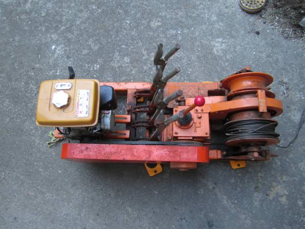 集材機 本宏製作所ミニスーパーF2-2 エンジンウインチ : 希少な