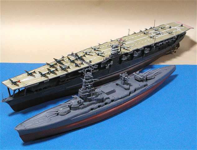 ◉戦艦長門(NICHIMO 1/500)2006年5月完成 : T.M.のプラモMUSEUM ◉戦艦長門(NICHIMO 1/500)2006年5月完成 : T.M.のプラモMUSEUM