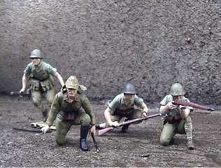 T.M.のプラモMUSEUM : 日本陸軍歩兵セット(TAMIYA 1/35 MM90)2000年9月完成