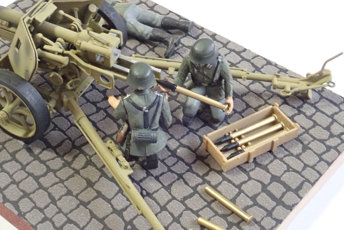 ◉75mm対戦車砲PAK40L46（ITALAEREI 1/35） 1970年代に製作し、2022年 