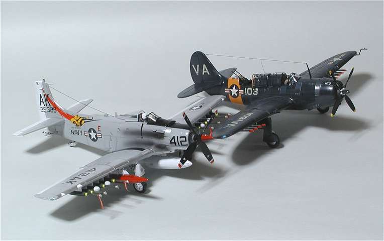 ◉A-1H スカイレイダー（MONOGRAM 1/48）2007年1月完成 : T.M.のプラモ