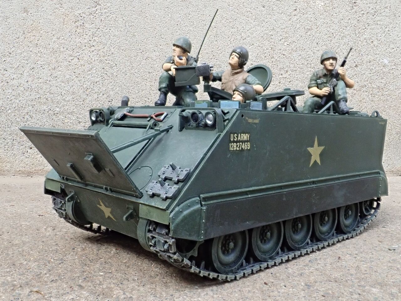 ◉機甲兵員輸送車M113(TAMIYA 1/35 MM40) 1978年ごろ製作 ◉機甲兵員輸送車M113(TAMIYA 1/35 MM40) 1978年ごろ製作