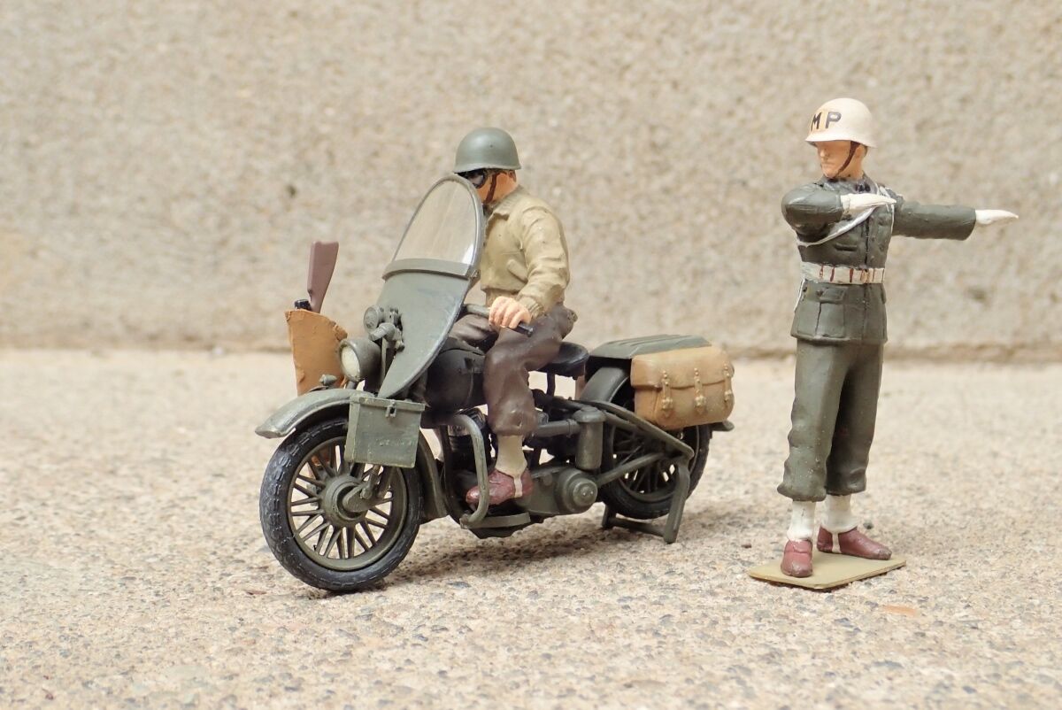 ◉アメリカMPセット＜ハーレーWLA45＞（TAMIYA 1/35 MM84）1976