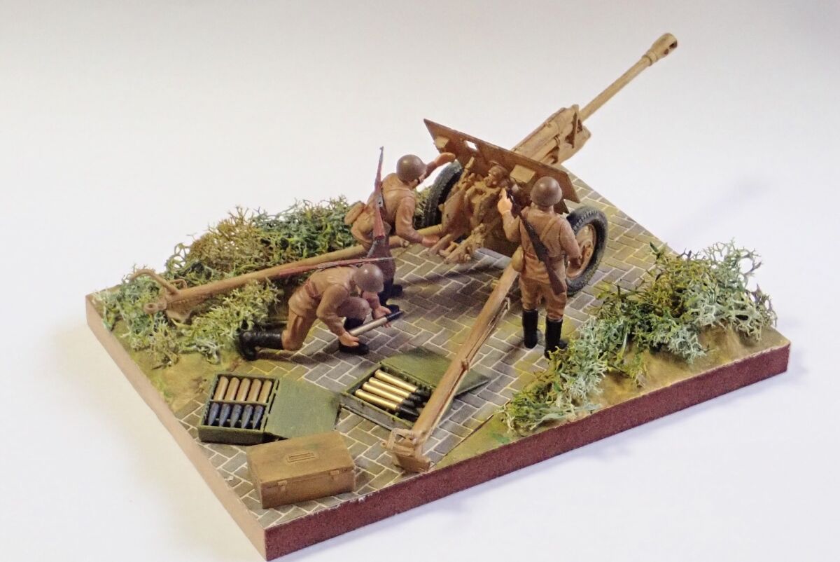 ◉76.2mm野砲 ZIS-3 (ITALERI 1/35)1976年ごろに製作し、2022 ◉76.2mm野砲 ZIS-3 (ITALERI 1/35)1976年ごろに製作し、2022